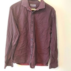 BURTON | Menswear London Button Down Shirt Slim Size Large 16.5-17"